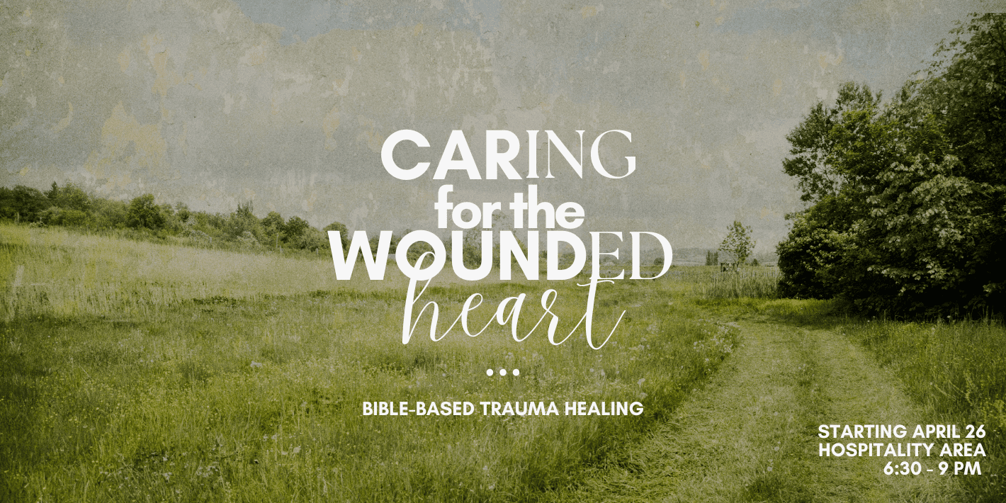 Caring for the wounded heart banner