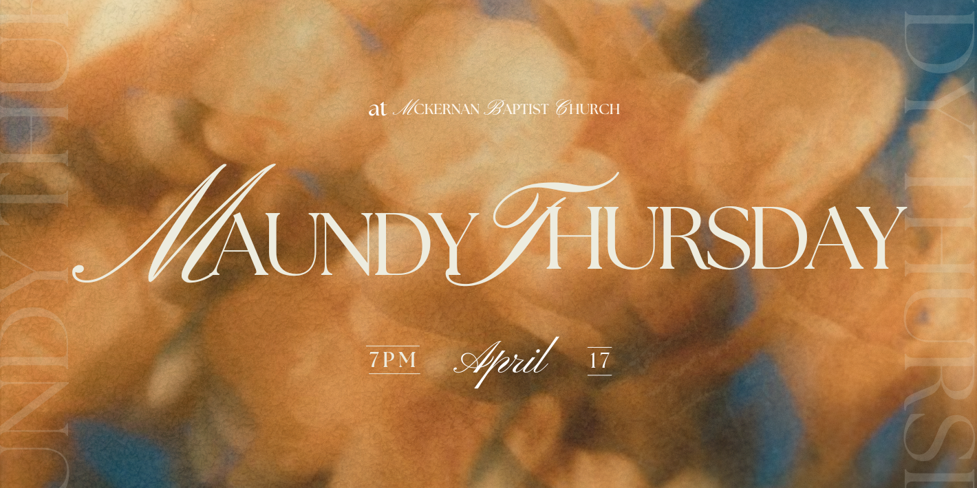 McKernan Maundy Thursday